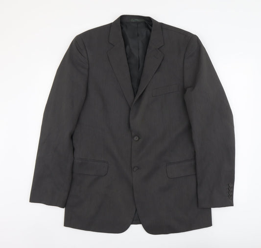 Taylor & Wright Mens Grey Polyester Jacket Suit Jacket Size M Regular