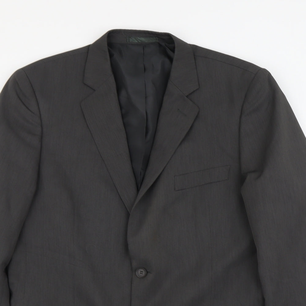 Taylor & Wright Mens Grey Polyester Jacket Suit Jacket Size M Regular