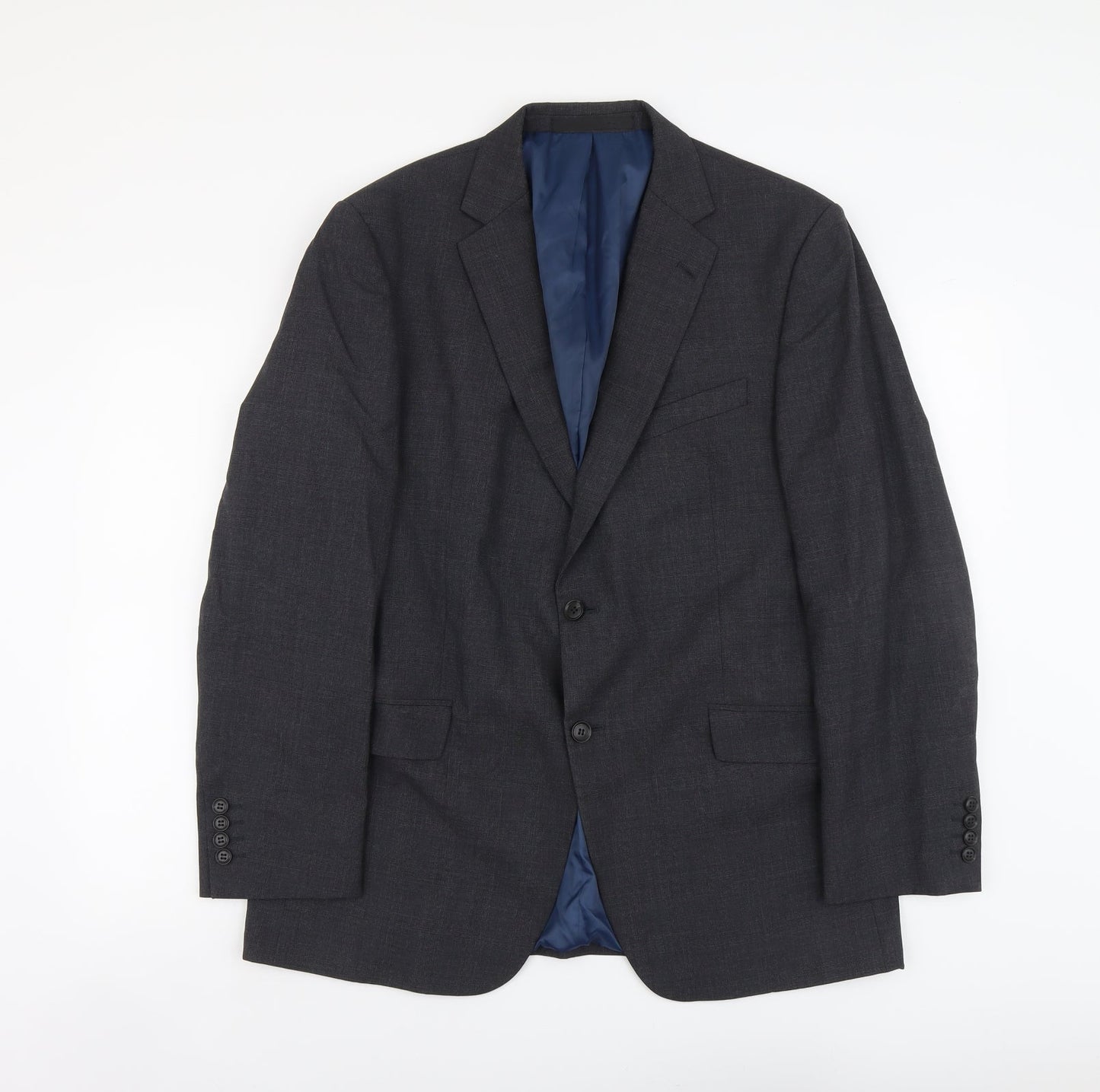 Marks and Spencer Mens Blue Wool Jacket Suit Jacket Size M Regular