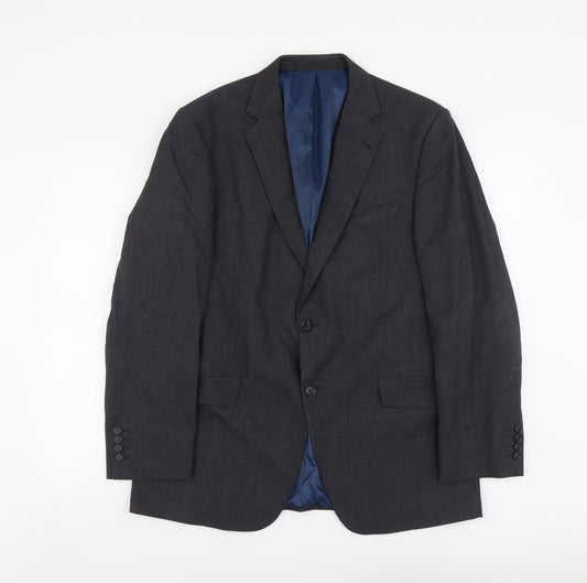 Marks and Spencer Mens Blue Wool Jacket Suit Jacket Size M Regular