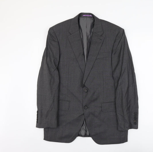 NEXT Mens Grey Wool Jacket Suit Jacket Size S Regular