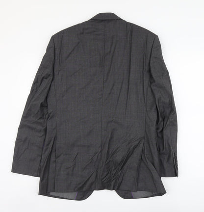Next Mens Grey Wool Jacket Suit Jacket Size S Regular