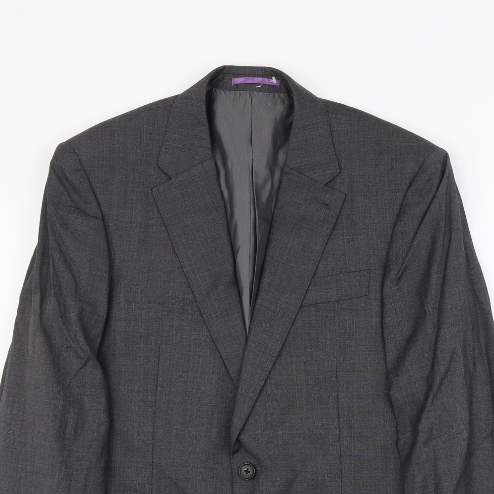 NEXT Mens Grey Wool Jacket Suit Jacket Size S Regular