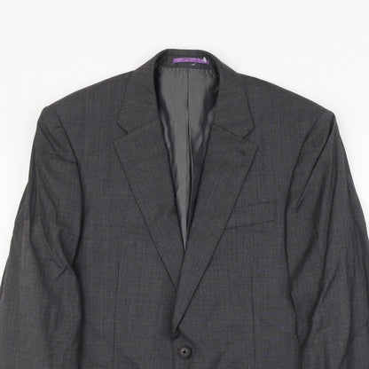 Next Mens Grey Wool Jacket Suit Jacket Size S Regular
