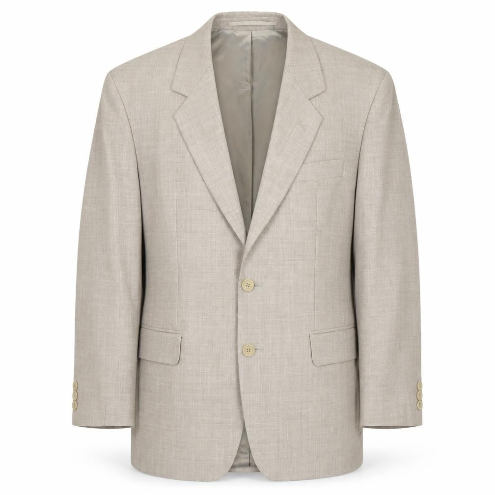 Vertex Mens Grey Acetate Jacket Suit Jacket Size S Regular