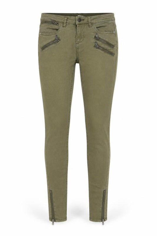 Saint Tropez Womens Green Cotton Skinny Jeans Size 6 L29 in Regular Button