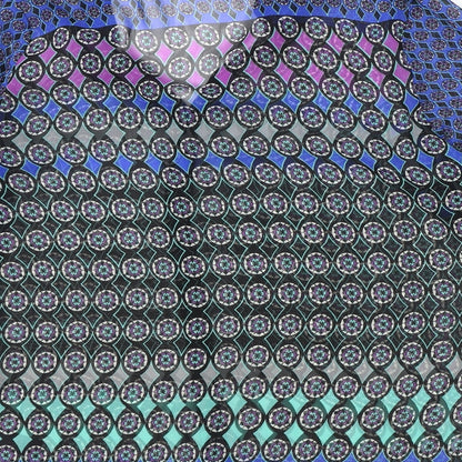 BHS Womens Multicoloured Geometric Polyester Basic Blouse Size 14 V-Neck