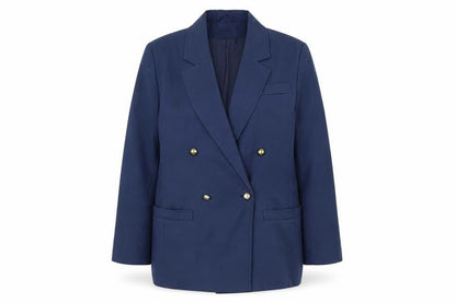 Citilites Womens Blue Polyester Jacket Blazer Size 12