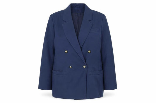 Citilites Womens Blue Polyester Jacket Blazer Size 12