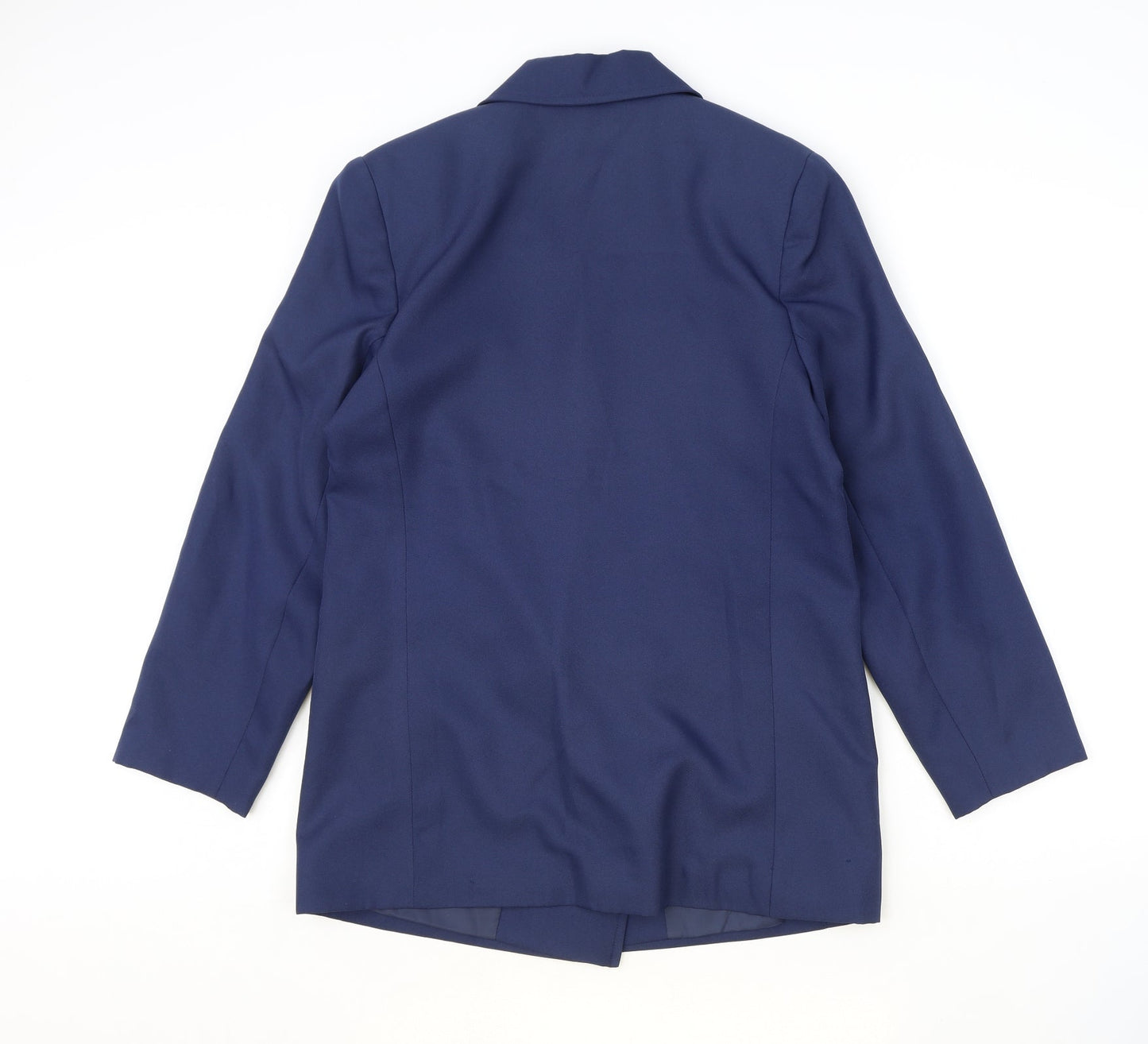 Citilites Womens Blue Polyester Jacket Blazer Size 12