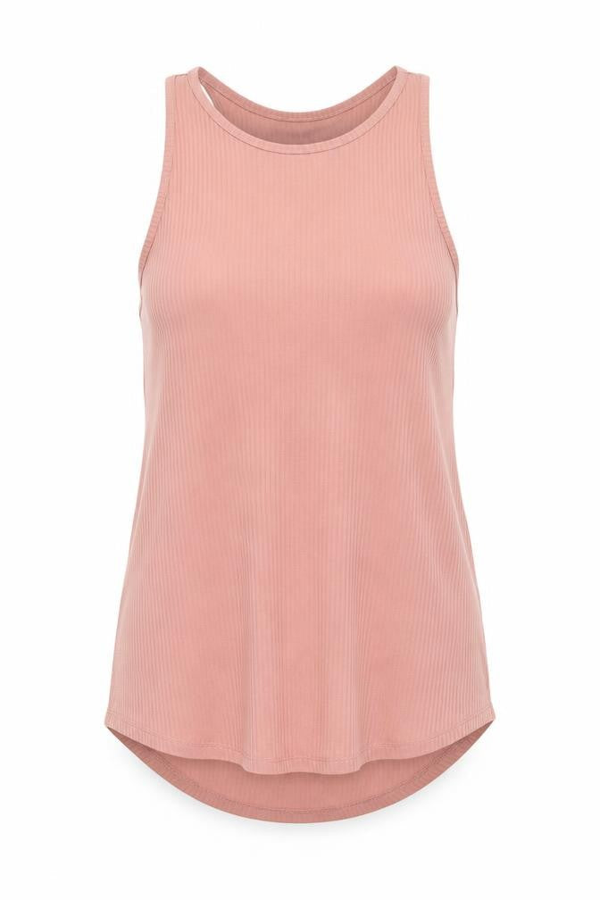 H&M Womens Pink Polyester Basic Tank Size XS Round Neck