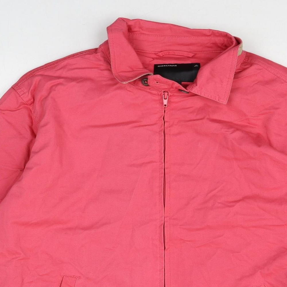 Quebramar Womens Pink Jacket Size L Zip