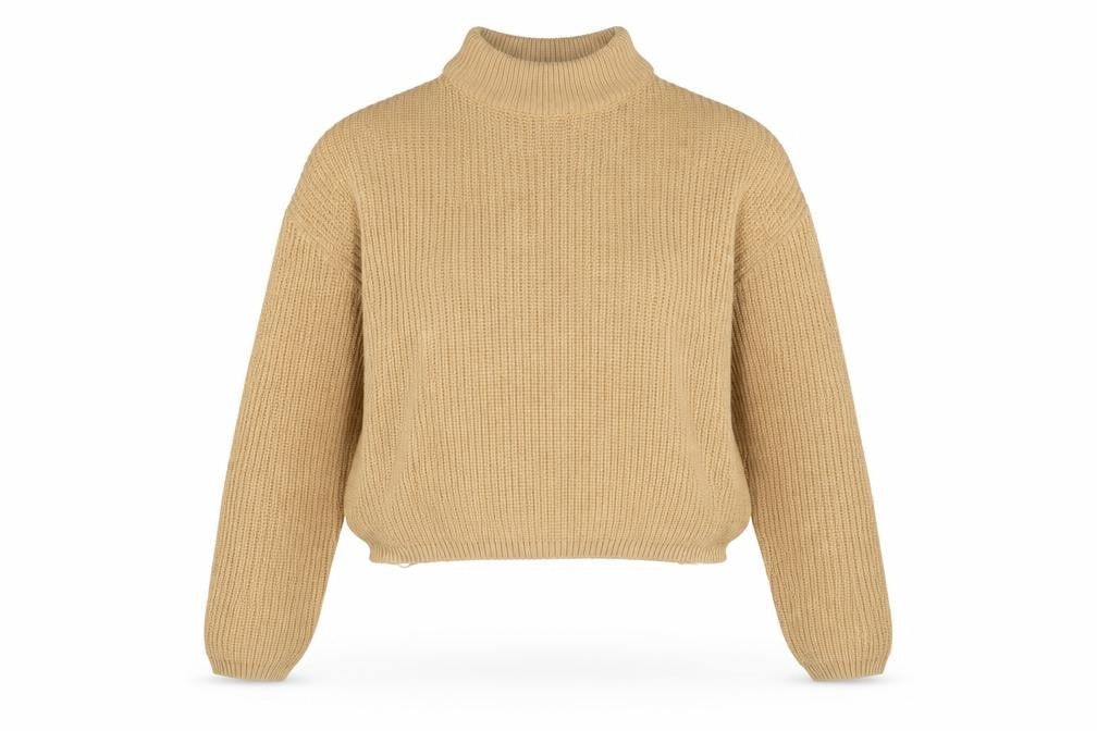 Divided Womens Beige Round Neck Acrylic Pullover Jumper Size M Pullover