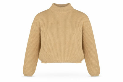 Divided Womens Beige Round Neck Acrylic Pullover Jumper Size M Pullover