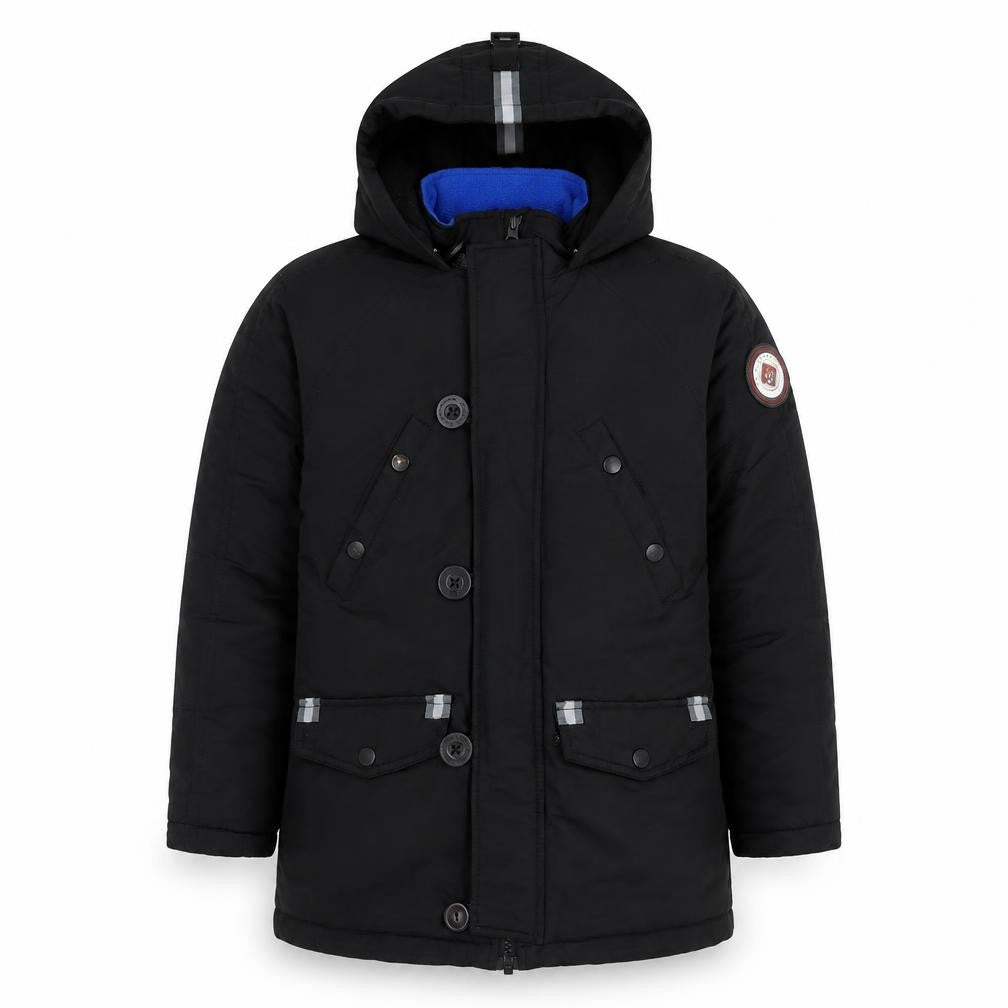 ANDY & EVANS Boys Black Jacket Size S Zip