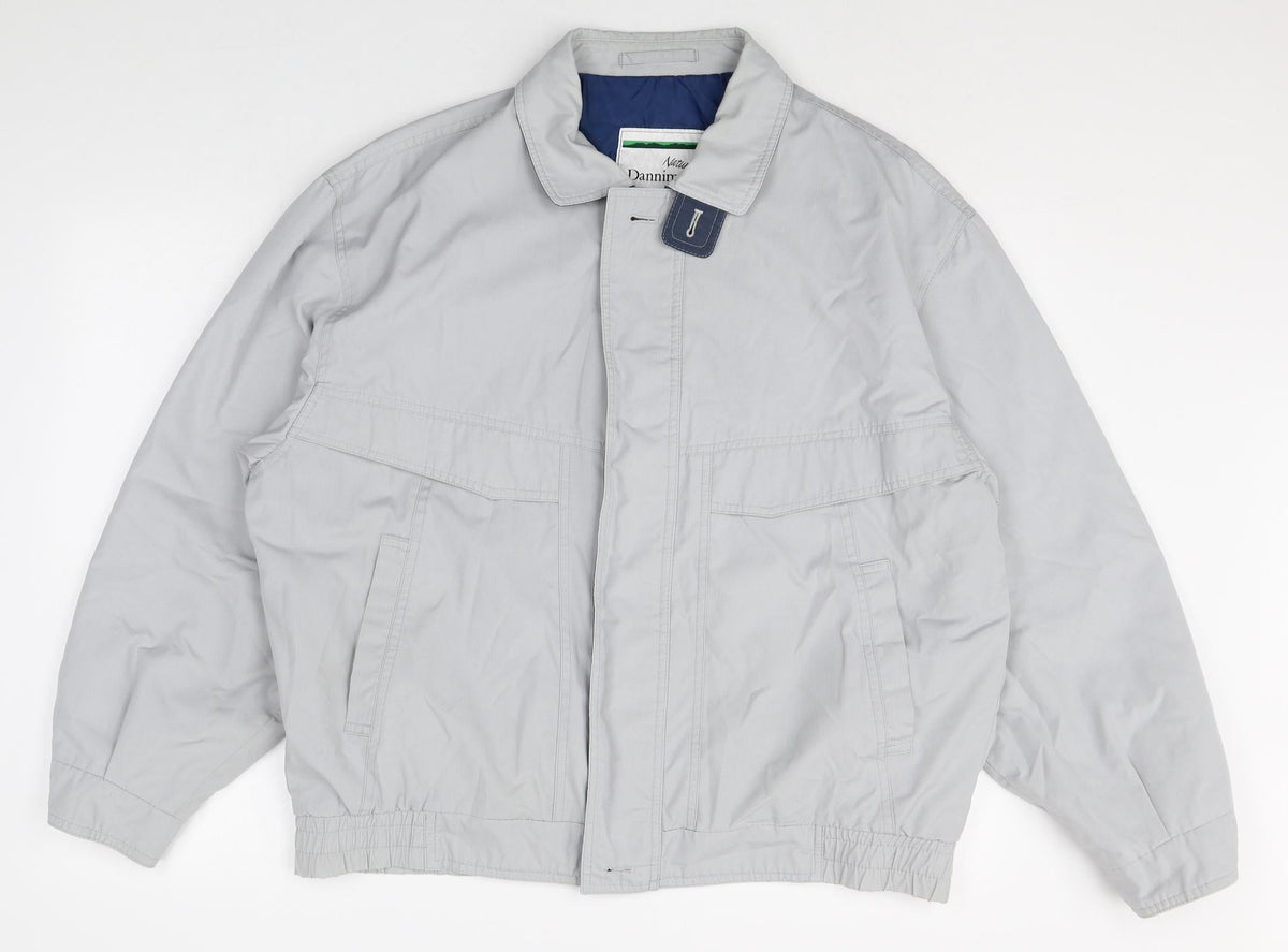DANNIMAC Womens Grey Jacket Size 28 Zip