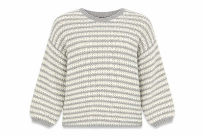 Dorothy Perkins Womens Multicoloured Scoop Neck Striped Acrylic Pullover Jumper Size 12