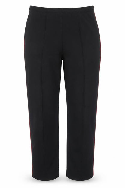 Trakman Sports Womens Black Cotton Trousers Size XL Regular Drawstring