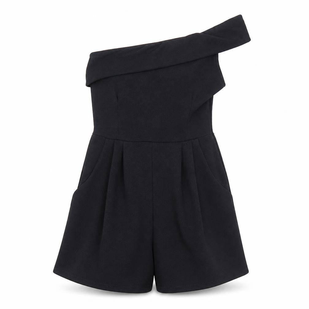 Cameo Rose Womens Black Polyester Playsuit One-Piece Size 8 Pullover