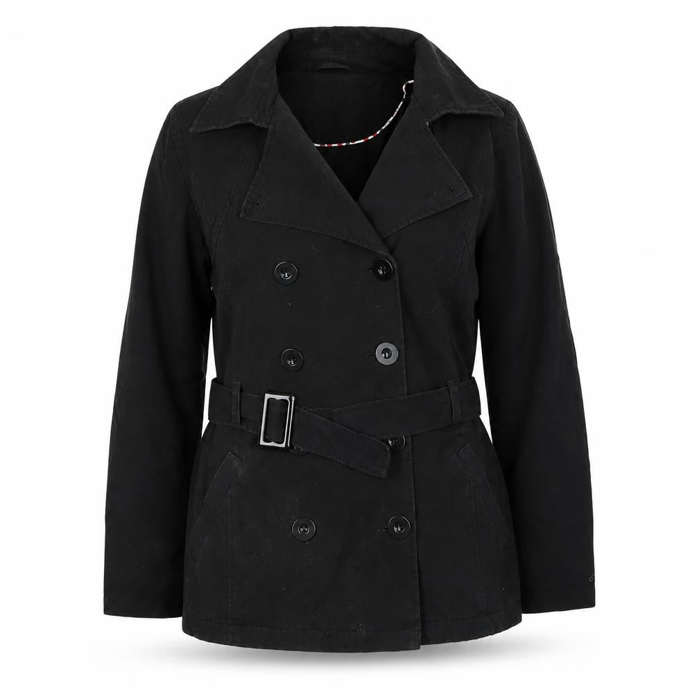 F&F Womens Black Pea Coat Coat Size 14 Button