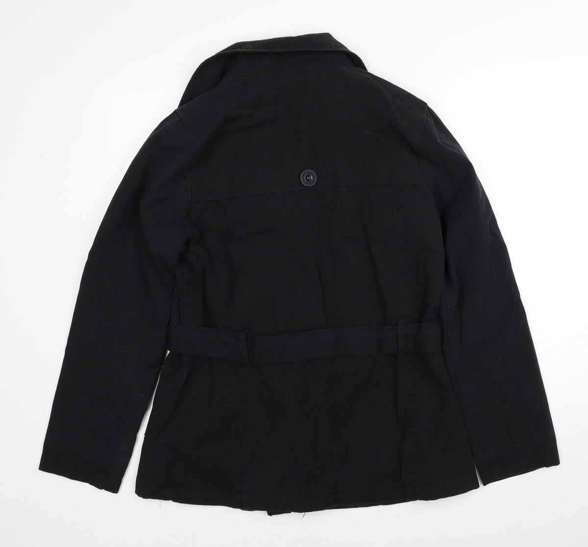 F&F Womens Black Pea Coat Coat Size 14 Button