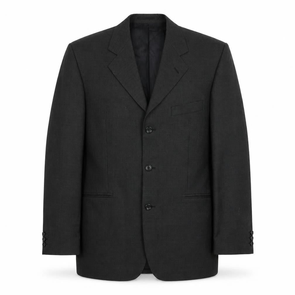 Burton Mens Grey Wool Jacket Suit Jacket Size 40 Regular