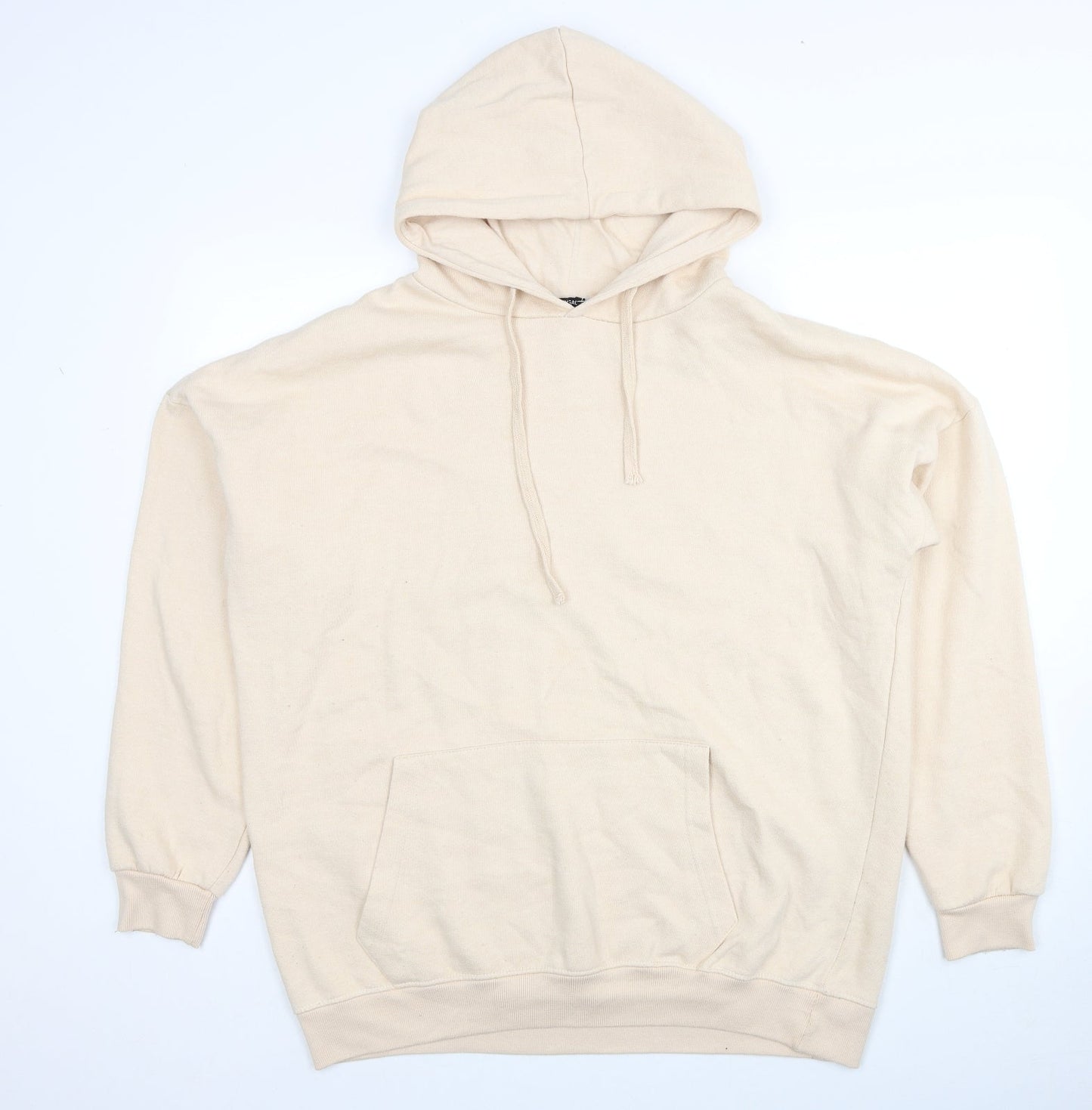 Nasty Gal Womens Beige Polyester Pullover Hoodie Size L Pullover