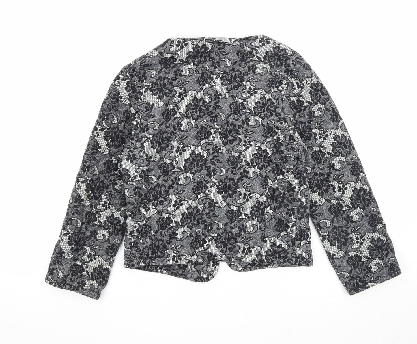 Atmosphere Womens Black Geometric Jacket Blazer Size 6