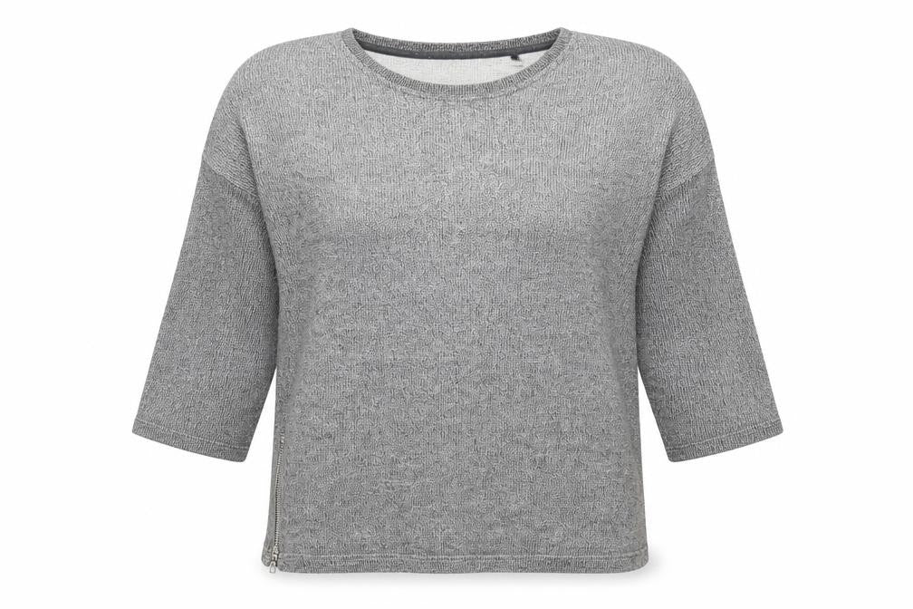 NEXT Womens Grey Round Neck Cotton Pullover Jumper Size 10