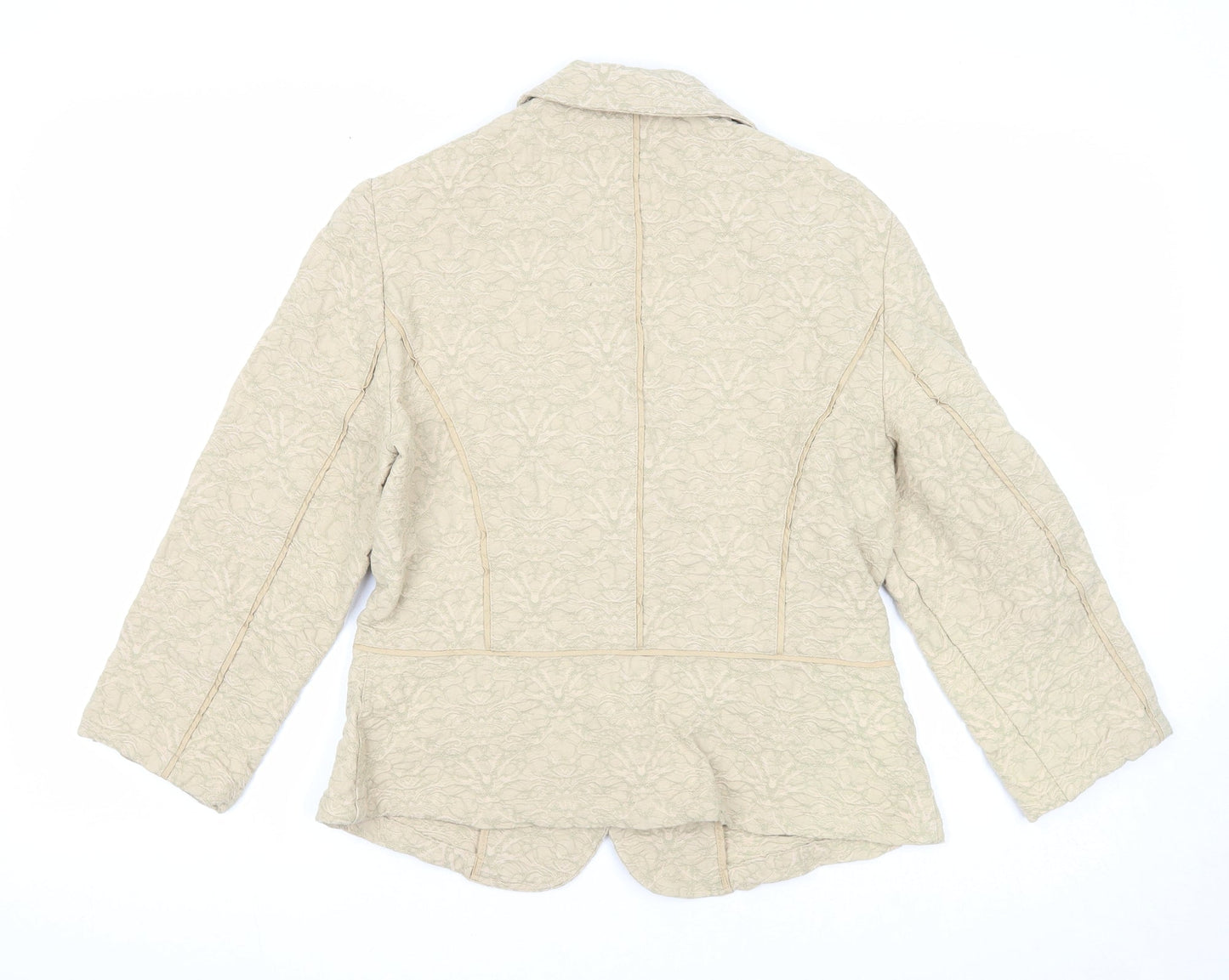 Marks and Spencer Womens Beige Jacket Blazer Size S Button
