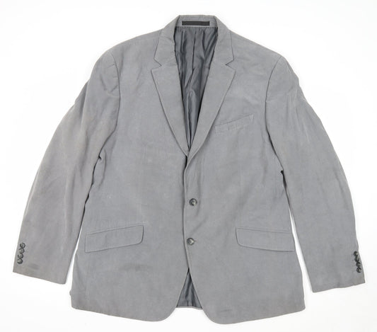 Marks and Spencer Mens Grey Polyester Jacket Suit Jacket Size 44 Regular