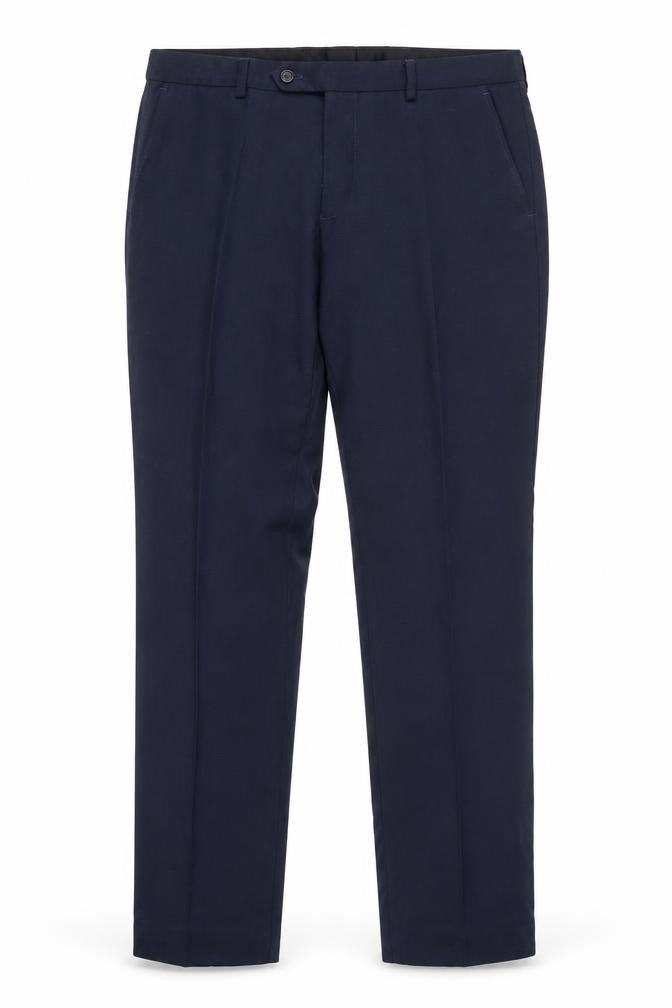Next Mens Blue Polyester Dress Pants Trousers Size 32 in L33 in Regular Zip