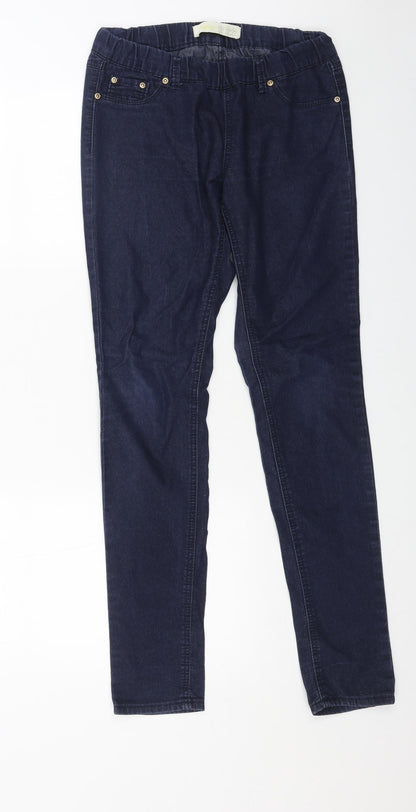 Primark Womens Blue Cotton Jegging Jeans Size 8 L30 in Regular