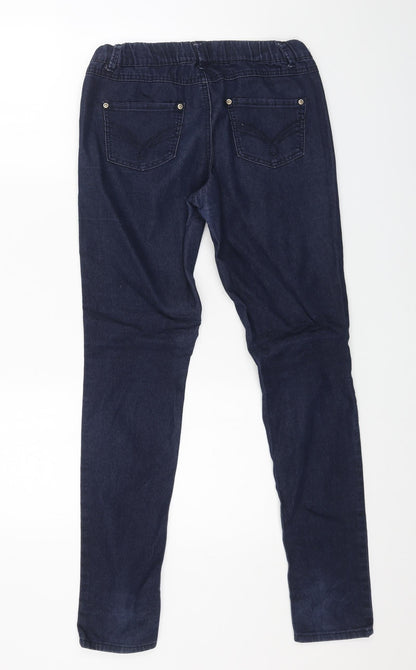 Primark Womens Blue Cotton Jegging Jeans Size 8 L30 in Regular