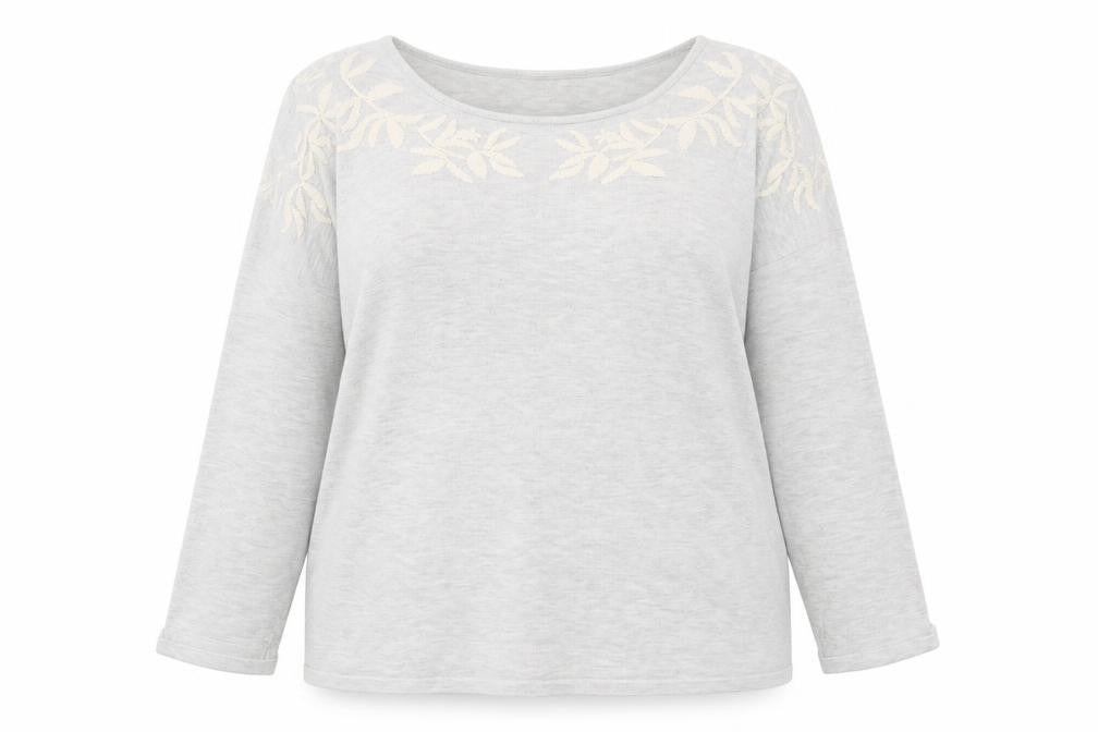 Love Knitwear Womens Grey Scoop Neck Acrylic Pullover Jumper Size 16