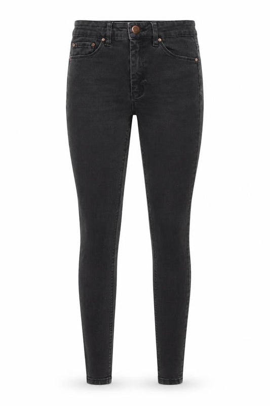 ASOS Womens Black Cotton Skinny Jeans Size 25 in L32 in Regular Button