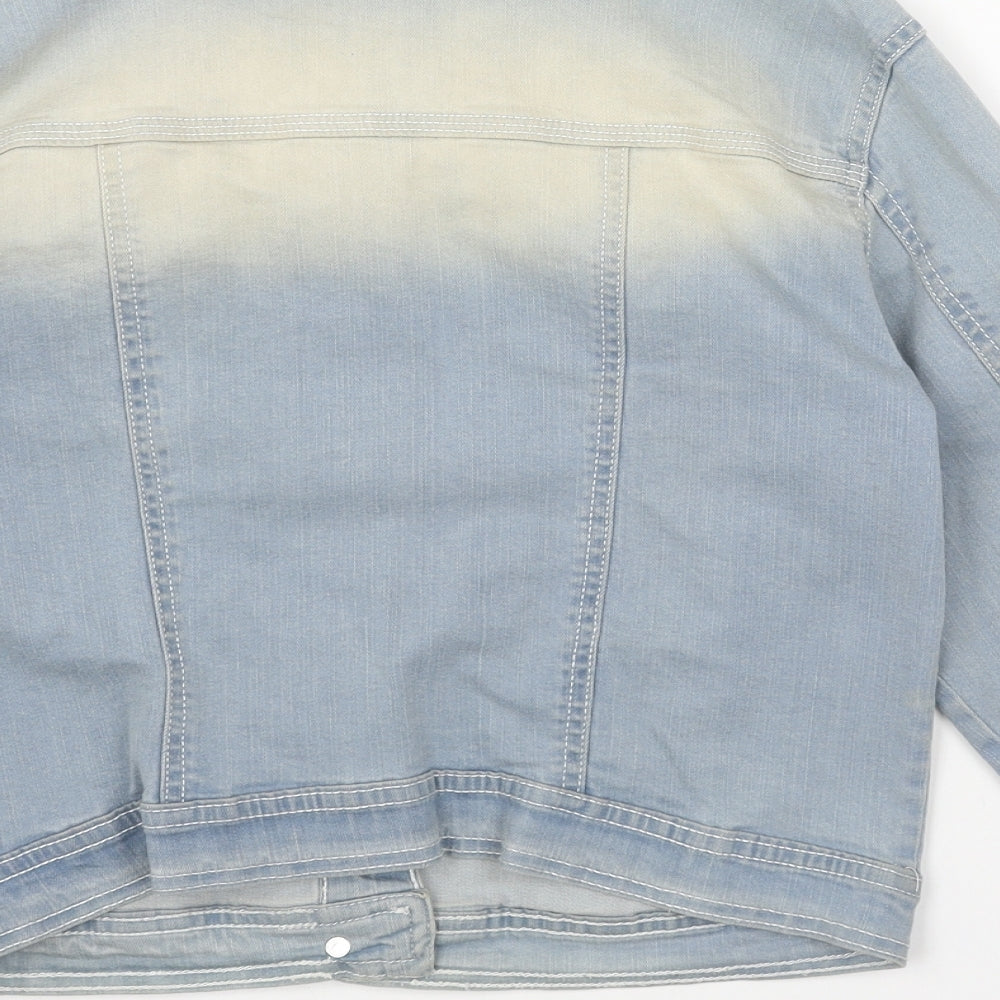 Select Womens Blue Jacket Size 10 Button