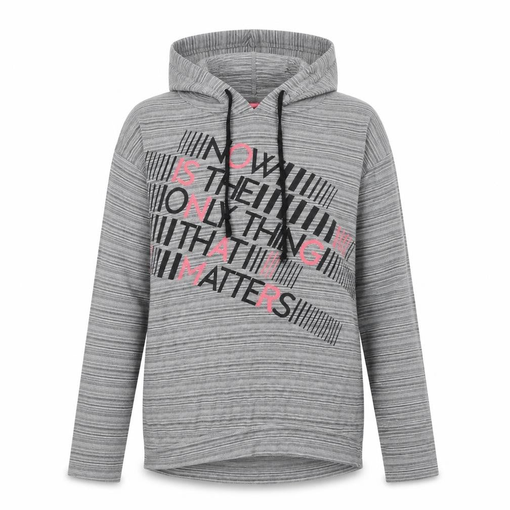LCW Womens Grey Cotton Pullover Hoodie Size S Pullover