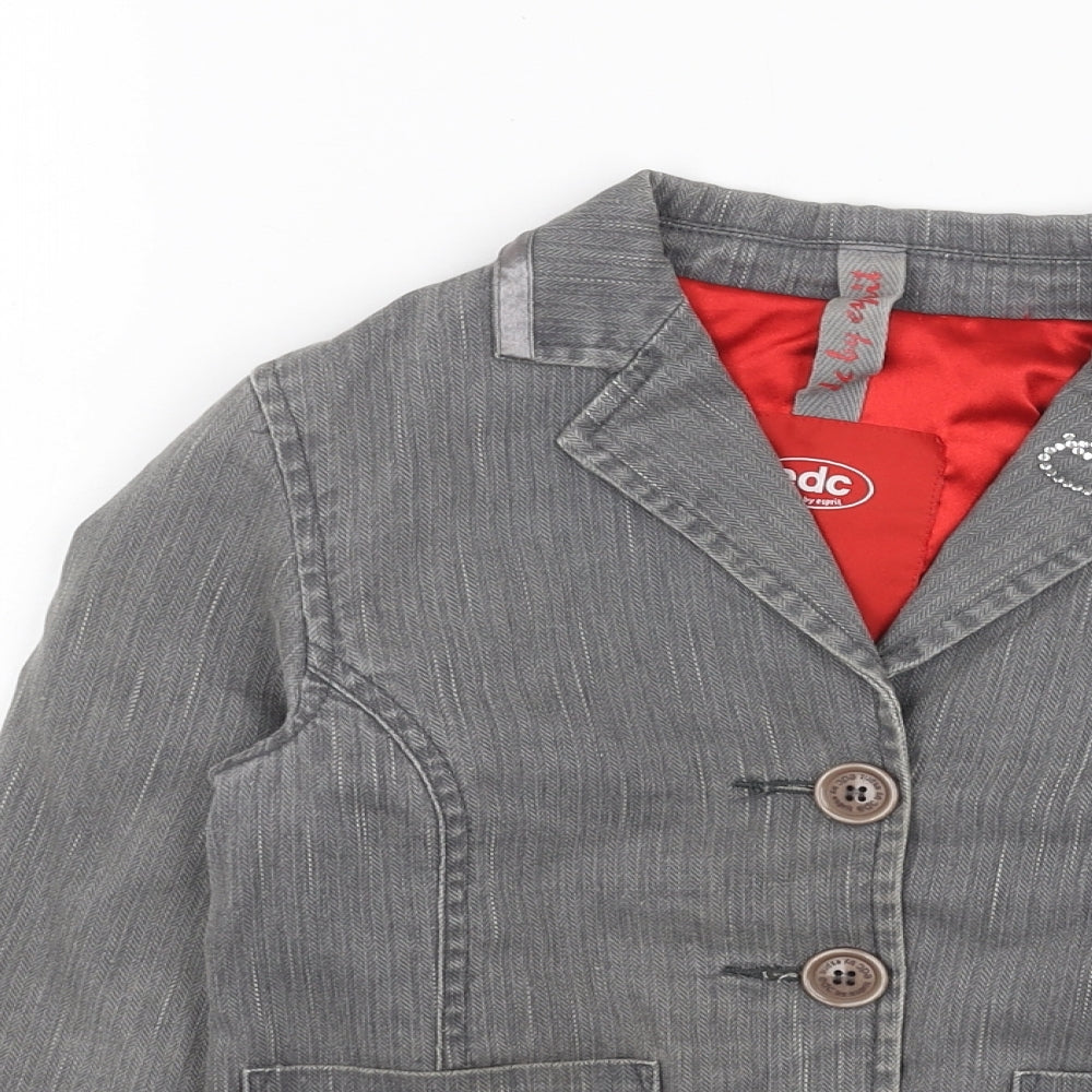 EDC Womens Grey Jacket Blazer Size XS Button