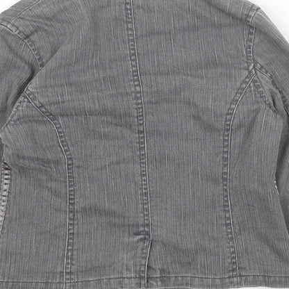 EDC Womens Grey Jacket Blazer Size XS Button