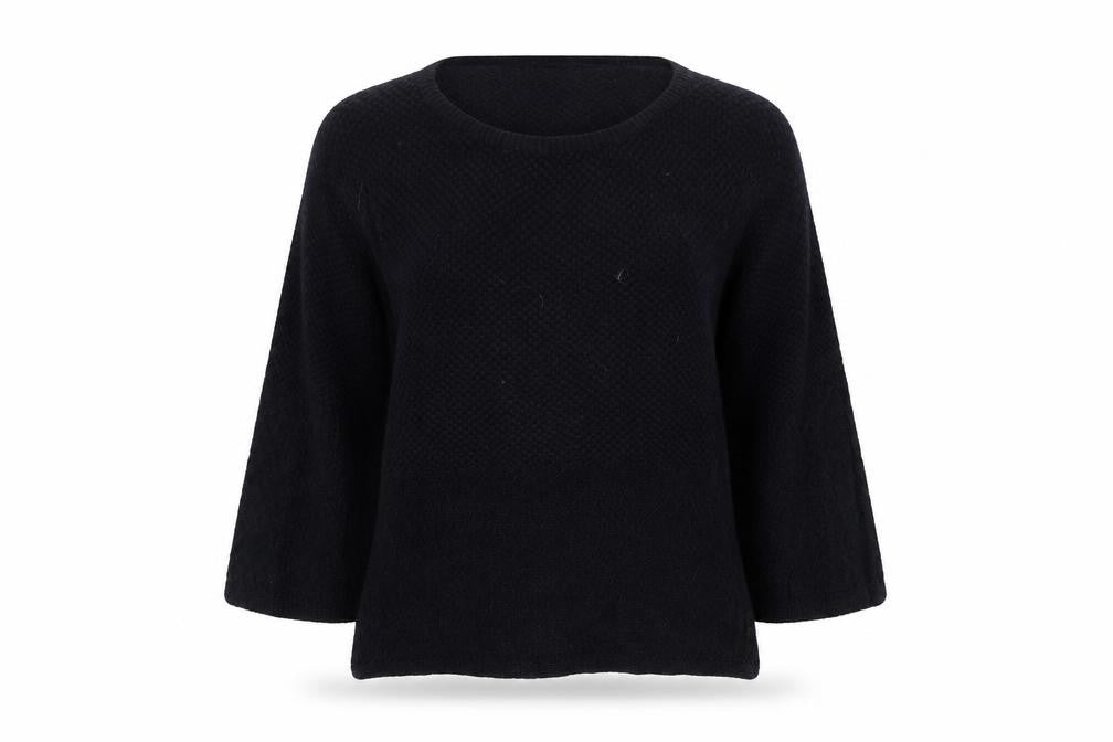 New Look Womens Blue Boat Neck Acrylic Pullover Jumper Size 8