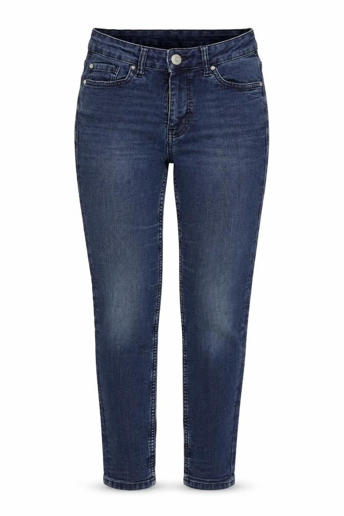 Marks & Spencer Womens Blue Cotton Skinny Jeans Size 8 Regular Zip