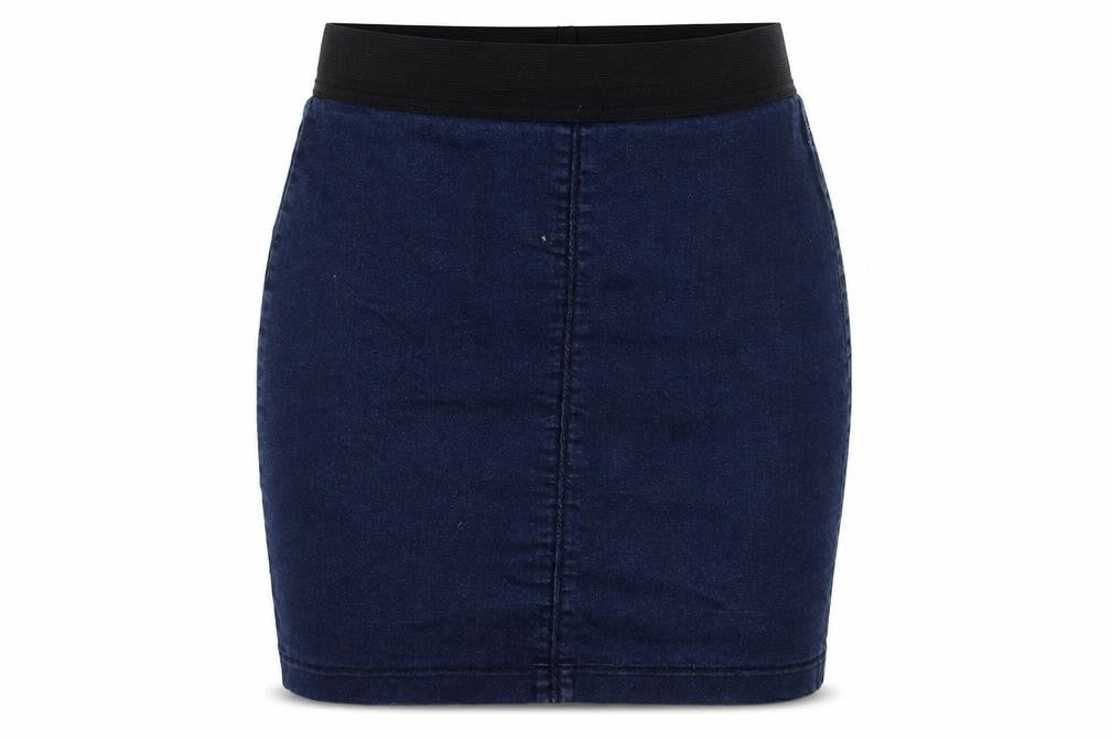 Marks & Spencer Womens Blue Cotton A-Line Skirt Size 10