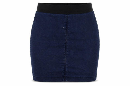 Marks & Spencer Womens Blue Cotton A-Line Skirt Size 10