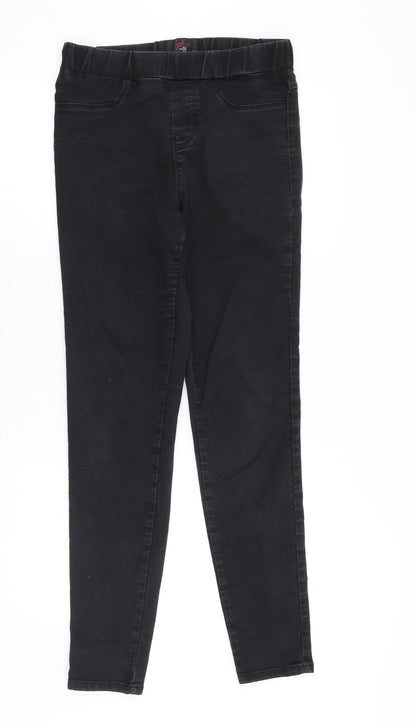 Tu Womens Black Cotton Jegging Jeans Size M Slim