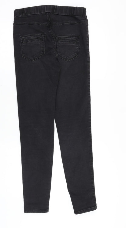 Tu Womens Black Cotton Jegging Jeans Size M Slim