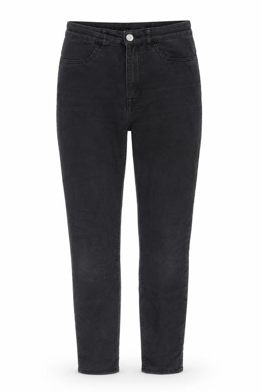 H&M Womens Black Cotton Skinny Jeans Size 8 Slim Zip