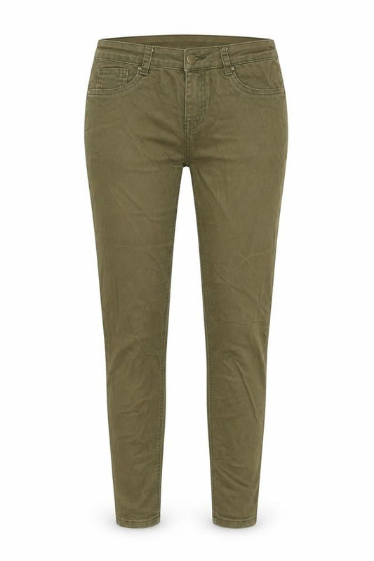 Goldigga Womens Green Cotton Skinny Jeans Size 32 in Slim Zip