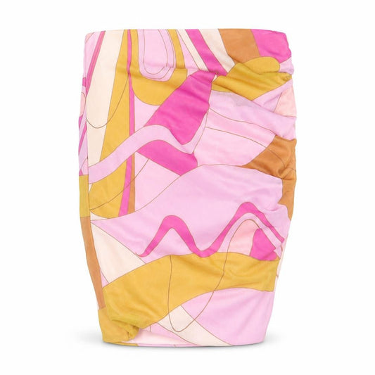 Preworn Womens Multicoloured Geometric Polyester Bandage Skirt Size 10