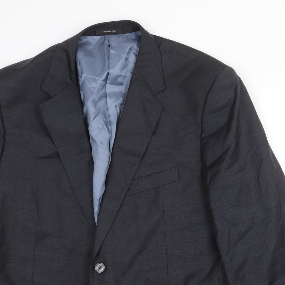Ungaro Mens Grey Viscose Jacket Suit Jacket Size 44 Regular